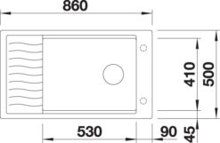 Blanco Elon XL 8 S nakres