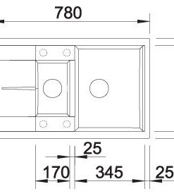 Blanco Metra 6 S Compact nakres