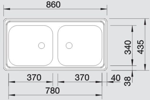 Blanco Top EZ 8 x 4 nakres