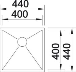 Blanco Zerox 400-U Durinox nakres