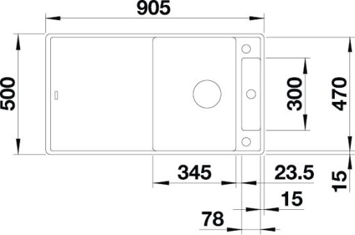 Blanco Axia III 5 S-F nakres