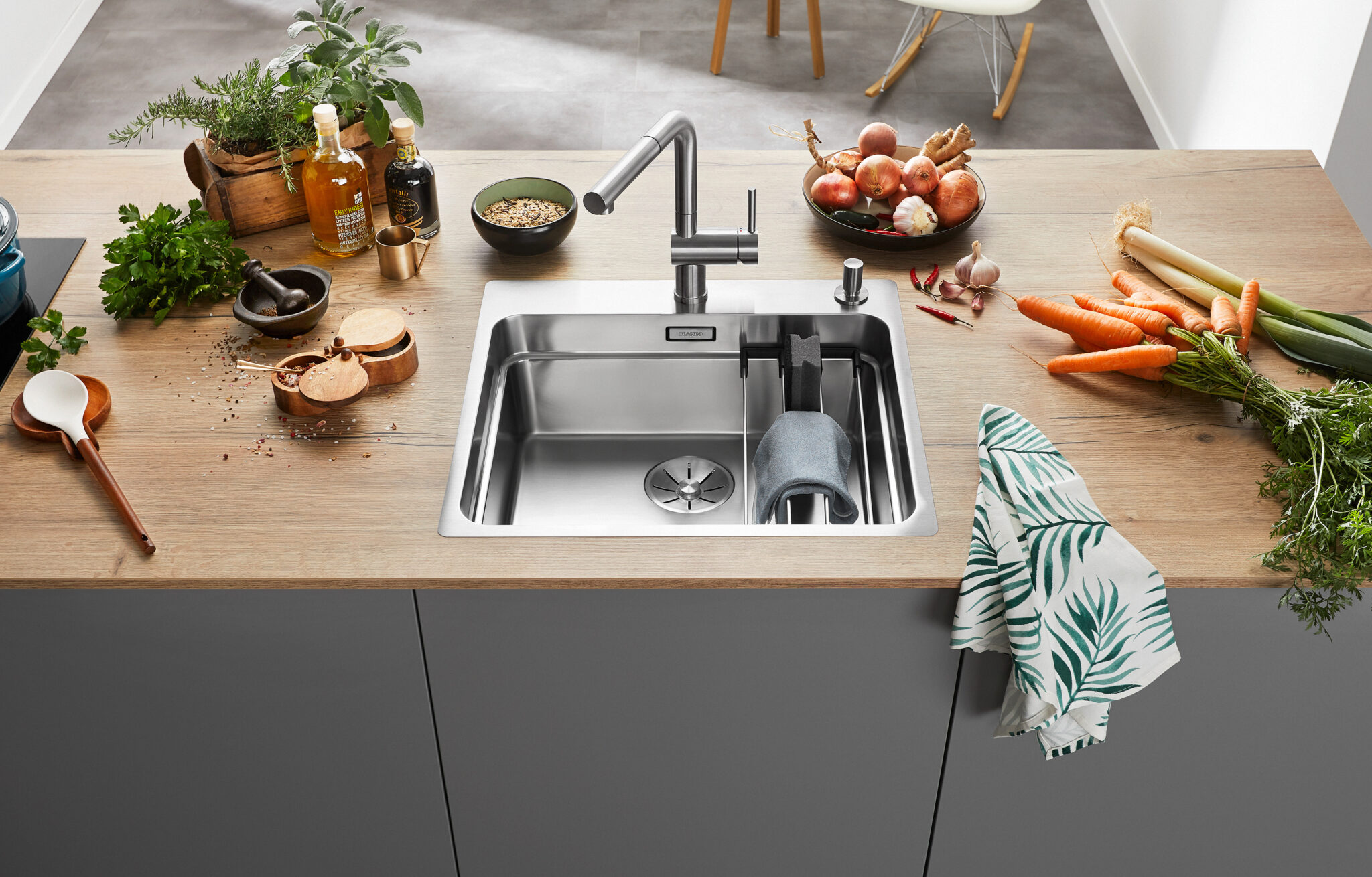 BLANCO ETAGON 500-IF/A, hodvábny lesk, InFino s tiahlom