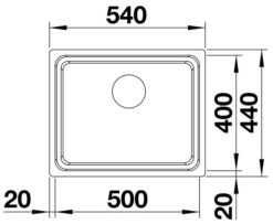 Blanco Etagon 500-U nakres