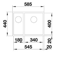 Blanco Z-Style 340/180-u nakres