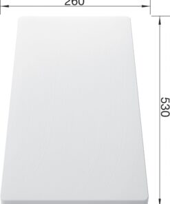 BLANCO plastová krájacia doska biela 530x260x17