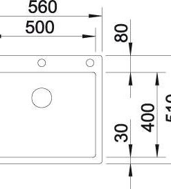BLANCO CLARON 500-IF/A, Durinox